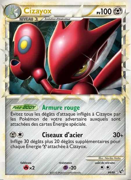 Cizayox, carte Pokémon UD 84 — extension Indomptable