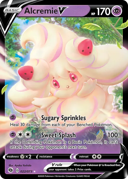 Alcremie V, Pokémon card CPA 22 — Champion's Path set
