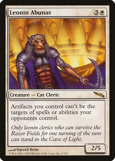 Abunas léonins, carte Magic MRD 8 — extension Mirrodin