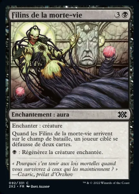 Filins de la morte-vie, carte Magic 2X2 92 — extension Double Masters 2022