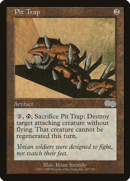 Pit Trap, Magic card USG 307 — Urza's Saga set