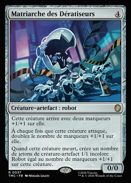 Matriarche des Dératiseurs, carte Magic TMC 37 — extension Teenage Mutant Ninja Turtles Eternal