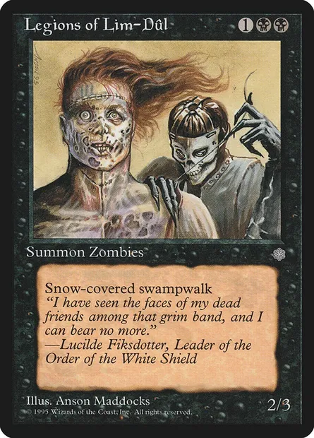 Légions de Lim-Dûl, carte Magic ICE 142 — extension Ere Glaciaire