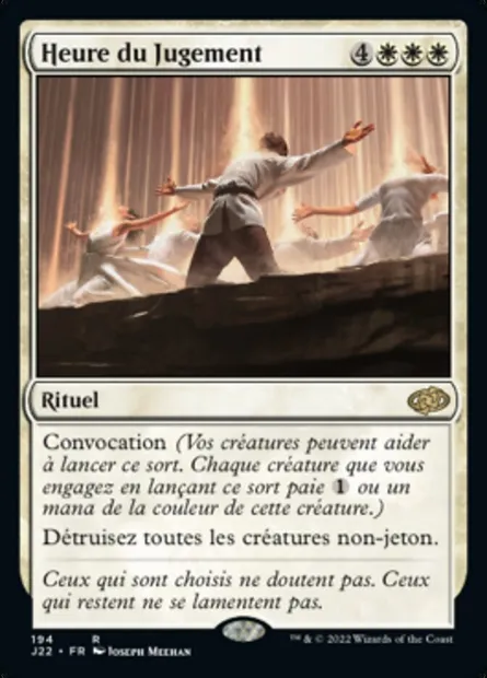 Heure du Jugement, carte Magic J22 194 — extension Jumpstart 2022