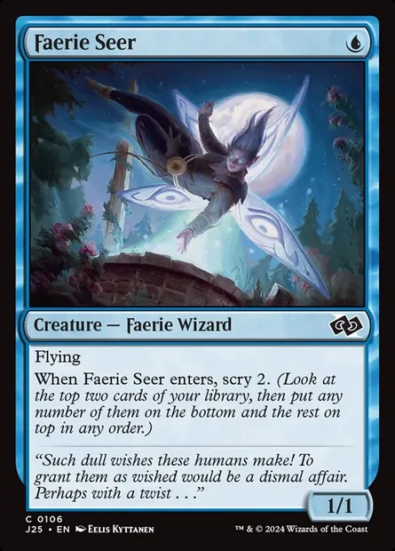 Faerie Seer, Magic card J25 106 — Foundations Jumpstart set