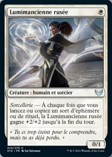 Lumimancienne rusée, carte Magic STX 10 — extension Strixhaven: l'Académie des Mages