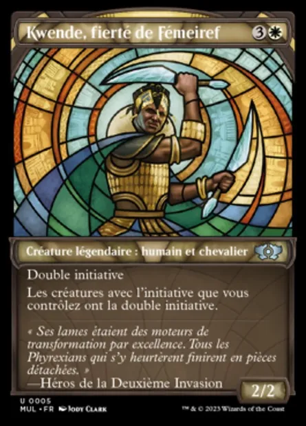 Kwende, fierté de Fémeiref, carte Magic MUL 5 — extension Multiverse Legends