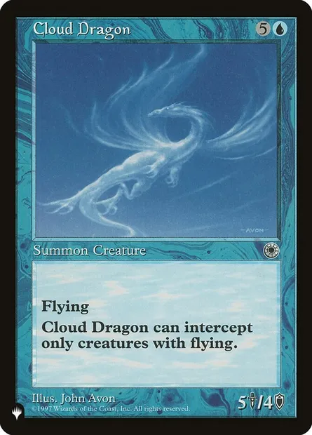 Dragon des nuages, carte Magic PLST POR-45 — extension The List