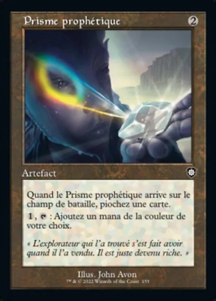 Prisme prophétique, carte Magic BRC 155 — extension The Brothers' War Commander