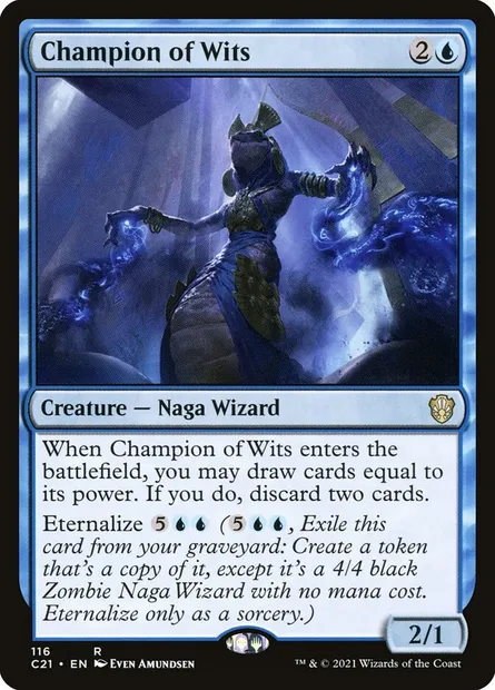Champion of Wits, Magic card C21 116 — Commander 2021 set