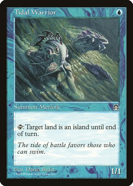 Tidal Warrior, Magic card STH 47 — Stronghold set
