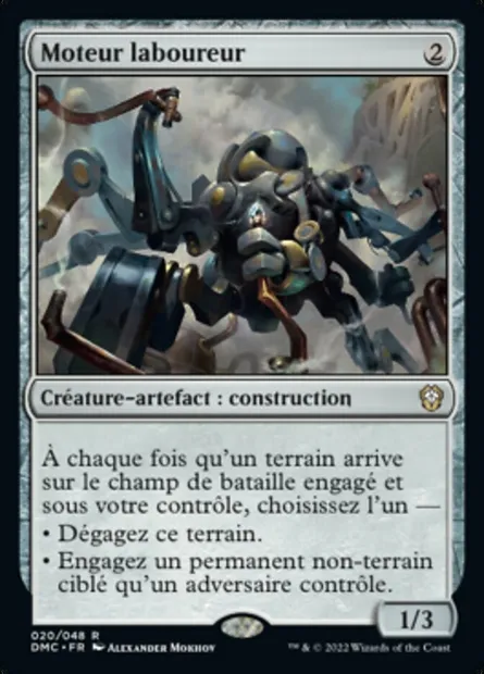 Moteur laboureur, carte Magic DMC 20 — extension Dominaria United Commander
