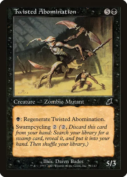 Abomination perverse, carte Magic SCG 76 — extension Fléau