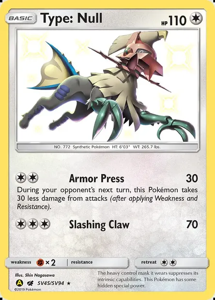 Type:0, carte Pokémon SMA SV45 — extension Destinées Occultes Coffre Étincelant