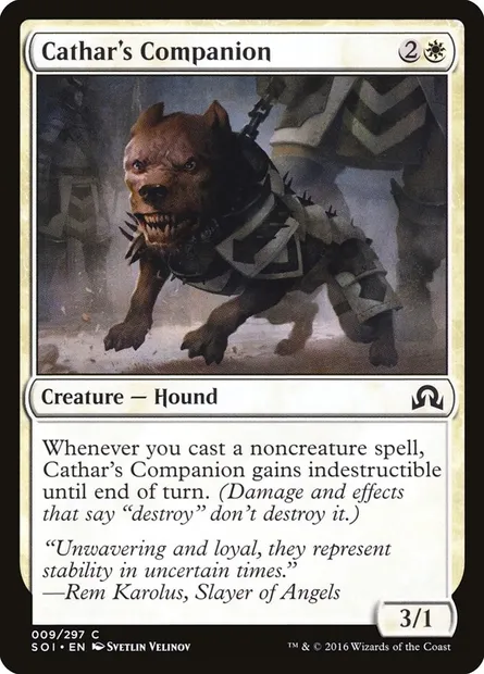 Cathar's Companion, Magic card SOI 9 — Shadows over Innistrad set