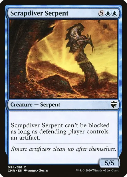 Scrapdiver Serpent, Magic card CMR 94 — Commander Legends set