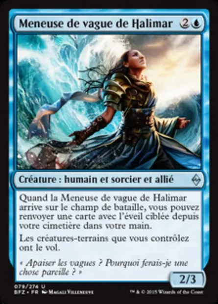 Meneuse de vague de Halimar, carte Magic BFZ 79 — extension La bataille de Zendikar