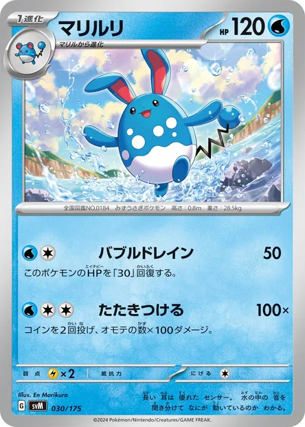 Azumarill, carte Pokémon SVM 030 — extension Generations Start Decks