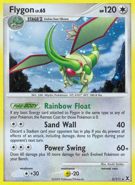 Flygon, Pokémon card RR 5 — Rising Rivals set