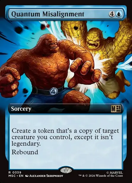 Quantum Misalignment, Magic card MSC 339 — Marvel Super Heroes Commander set