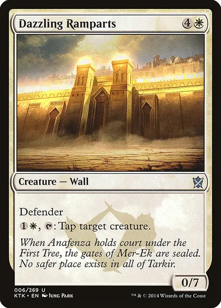 Dazzling Ramparts, Magic card KTK 6 — Khans of Tarkir set