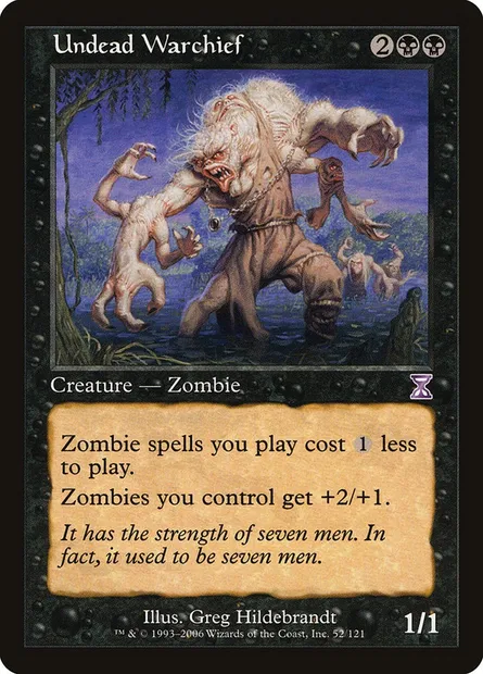 Undead Warchief, Magic card TSB 52 — Time Spiral Timeshifted set