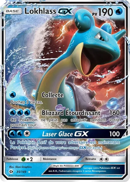 Lokhlass GX, carte Pokémon SUM 35 — extension Soleil et Lune