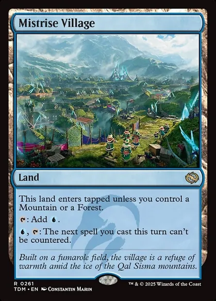 Mistrise Village, Magic card TDM 261 — Tarkir: Dragonstorm set