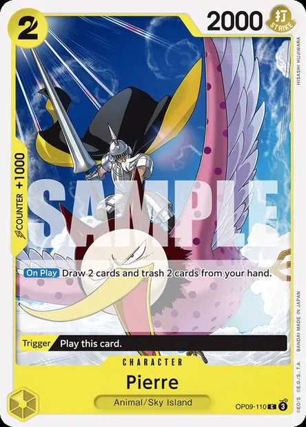 Pierre, One Piece card OP09-110 — EMPERORS IN THE NEW WORLD set