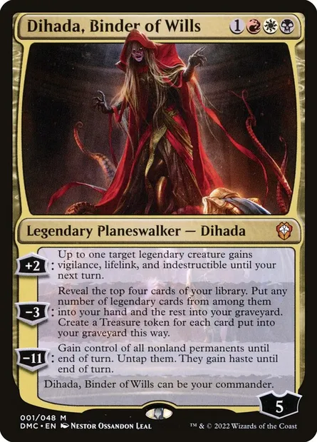 Dihada, Binder of Wills, Magic card DMC 1 — Dominaria United Commander set