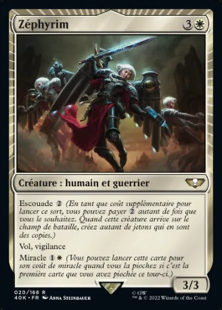 Zéphyrim, carte Magic 40K 20 — extension Warhammer 40,000 Commander