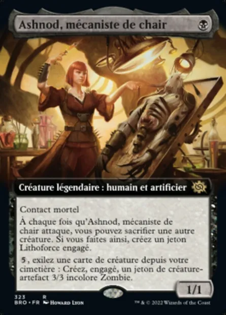 Ashnod, mécaniste de chair, carte Magic BRO 323 — extension La Guerre Fratricide