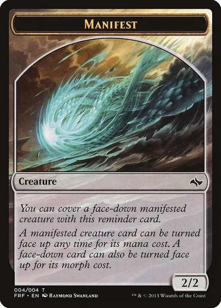 Manifest, Magic card TFRF 4 — Fate Reforged Tokens set