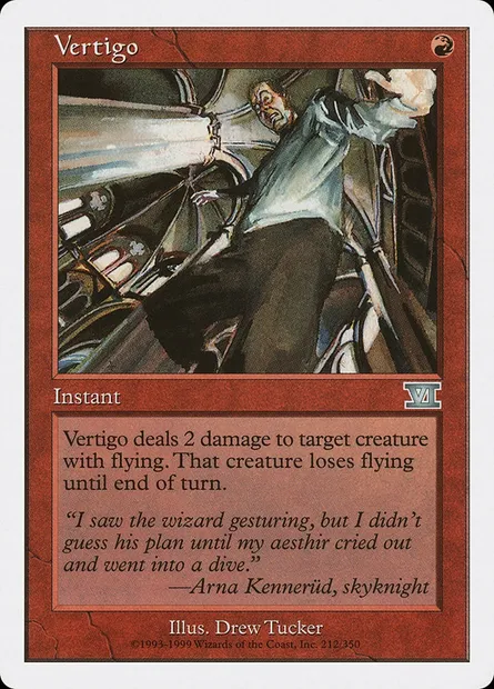 Vertigo, Magic card 6ED 212 — Classic Sixth Edition set
