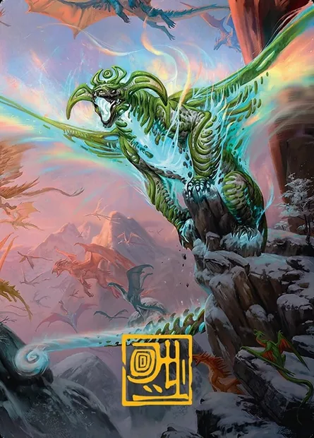 Ureni of the Unwritten // Ureni of the Unwritten, carte Magic ATDM 51 — extension Tarkir: Dragonstorm Art Series