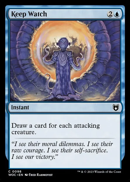Keep Watch, Magic card WOC 98 — Wilds of Eldraine Commander set