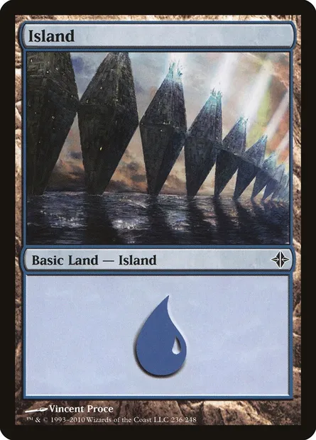 Island, Magic card ROE 236 — Rise of the Eldrazi set