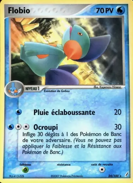 Flobio, carte Pokémon CG 24 — extension EX Gardiens de Cristal