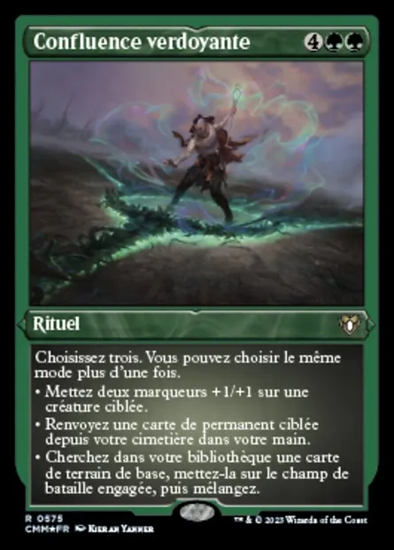 Confluence verdoyante, carte Magic CMM 575 — extension Commander Masters