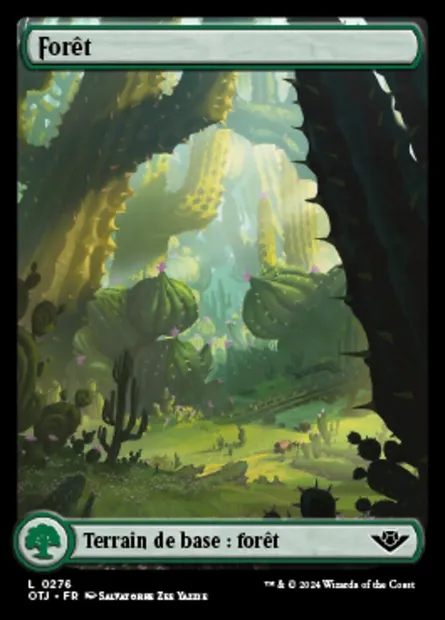 Forêt, carte Magic OTJ 276 — extension Outlaws of Thunder Junction