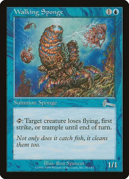 Walking Sponge, Magic card ULG 47 — Urza's Legacy set