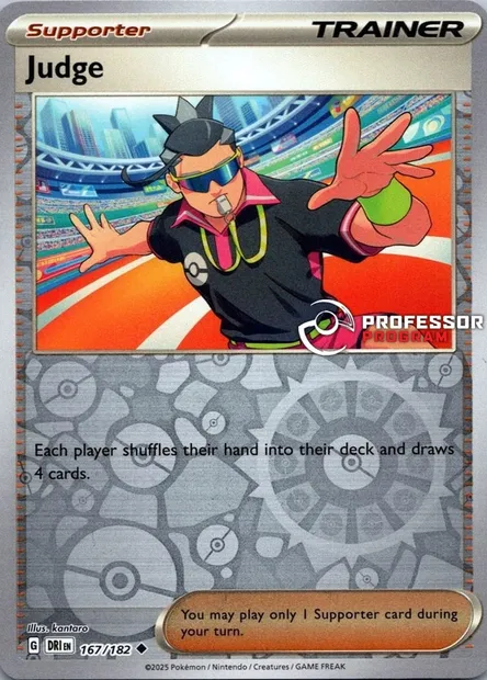 Judge, Pokémon card PROF 167 — Professor Program set