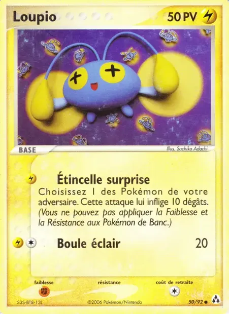 Loupio, carte Pokémon LM 50 — extension EX Créateurs de légendes