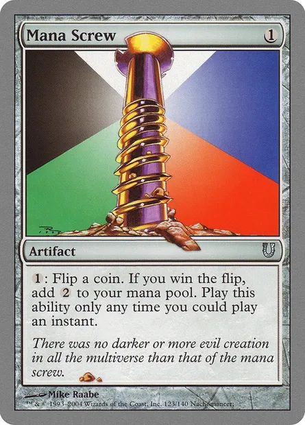 Mana Screw, Magic card UNH 123 — Unhinged set