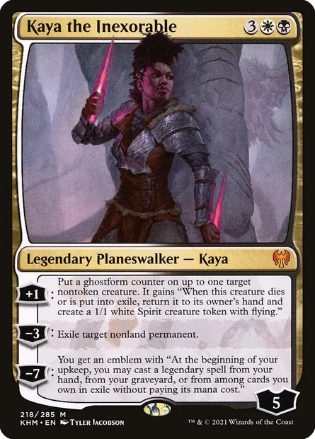 Kaya the Inexorable, Magic card KHM 218 — Kaldheim set