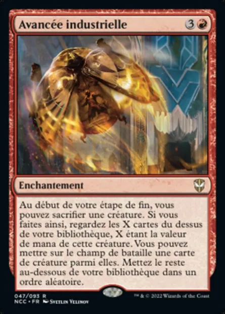 Avancée industrielle, carte Magic NCC 47 — extension New Capenna Commander