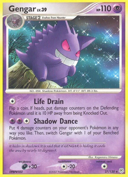 Ectoplasma, carte Pokémon DP 27 — extension Diamant & Perle