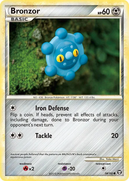 Bronzor, Pokémon card TM 58 — Triumphant set