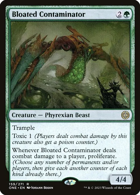 Bloated Contaminator, Magic card ONE 159 — Phyrexia: All Will Be One set