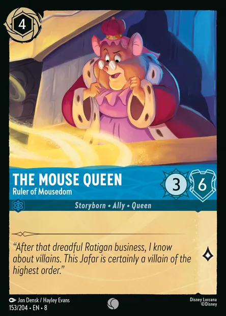 The Mouse Queen - Ruler of Mousedom, Disney Lorcana card CH8-153 — The Reign of Jafar set